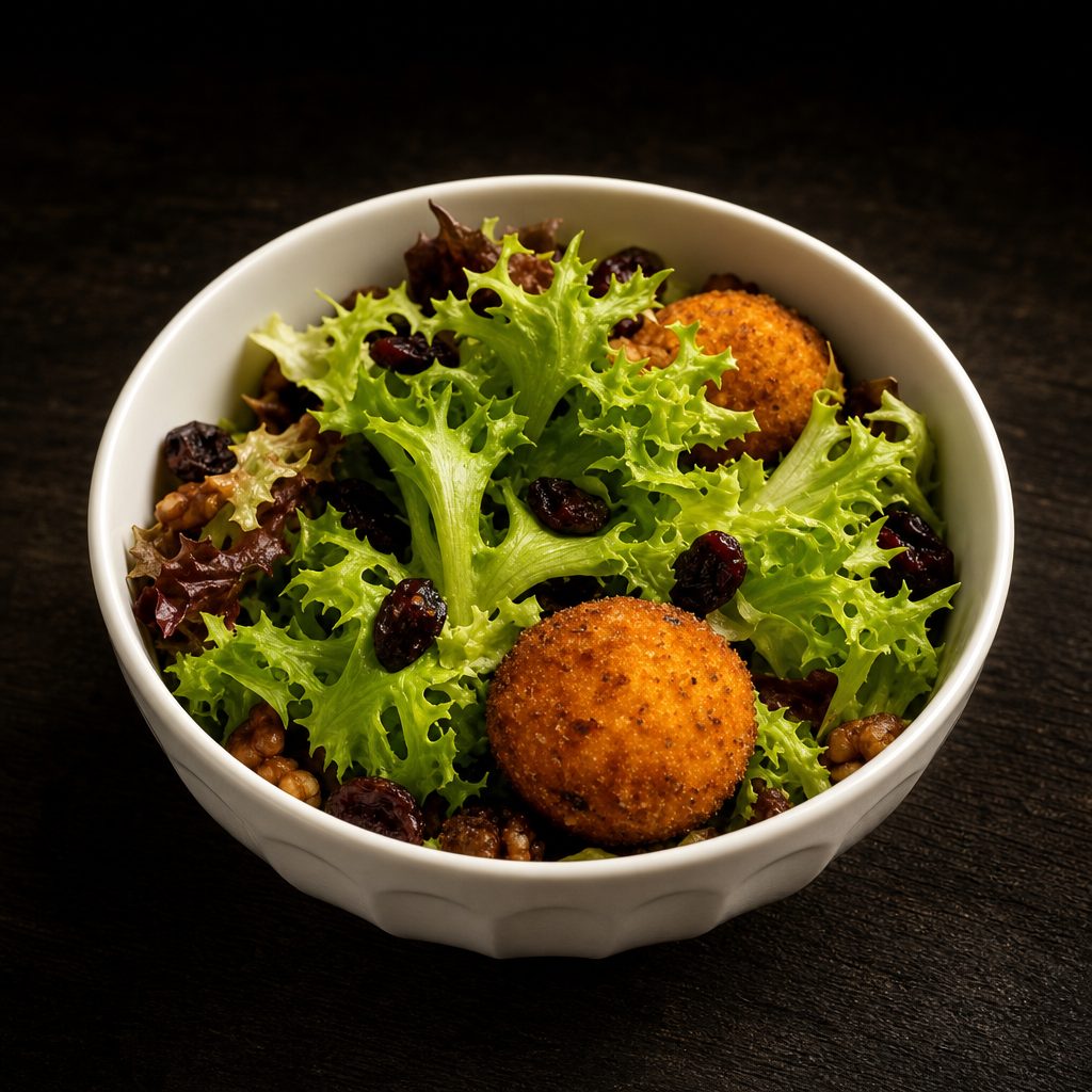 Fried Goat Cheese Salad.