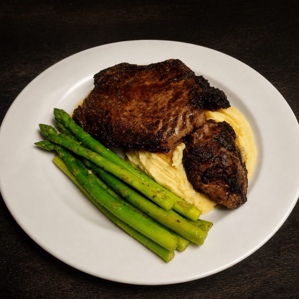 Blackened Ribeye*.