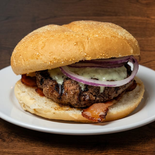 Blue Cheese Steakhouse Burger.